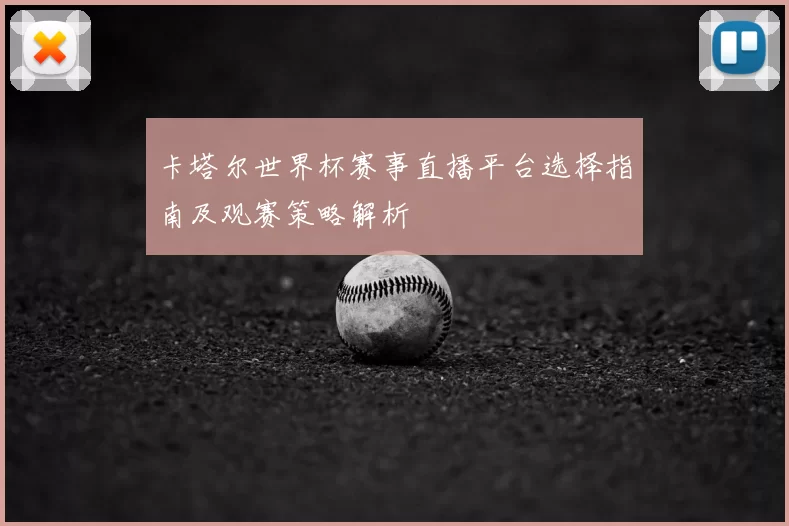 卡塔尔世界杯赛事直播平台选择指南及观赛策略解析